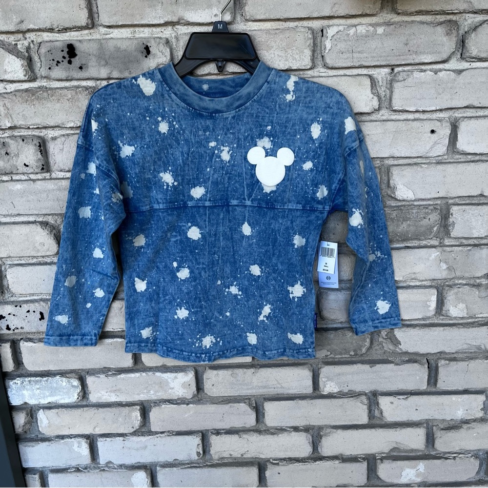 Disney spirit activewear kids long sleeve shirt with Walt Disney World back NWT